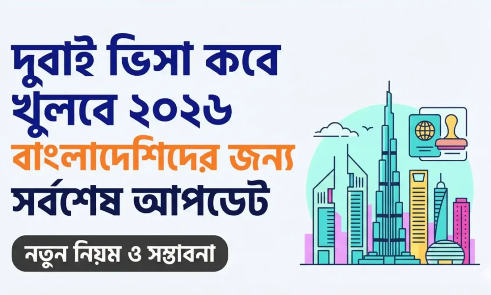 Dubai Visa New Update - দুবাই ওয়ার্ক ভিসা আপডেট নতুন নিয়ম