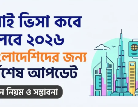 Dubai Visa New Update - দুবাই ওয়ার্ক ভিসা আপডেট নতুন নিয়ম
